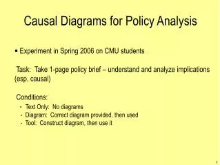 Causal Diagrams for Policy Analysis