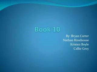 Book 10