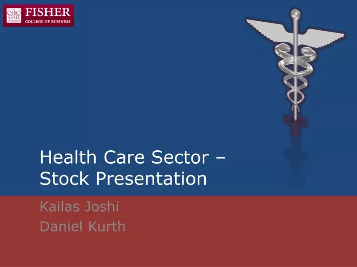 health care sector stock presentation