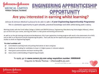 Are you interested in earning whilst learning?