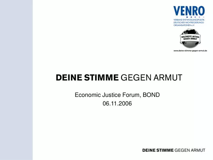 economic justice forum bond 06 11 2006