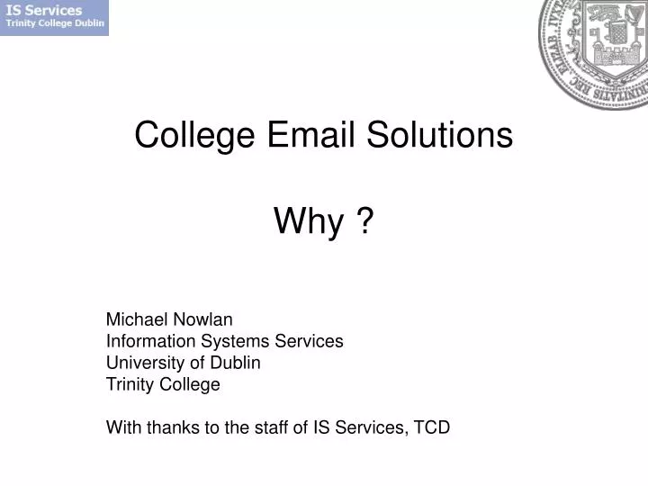 college email solutions why