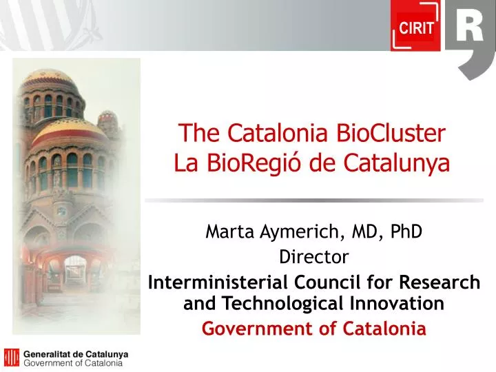 the catalonia biocluster la bioregi de catalunya