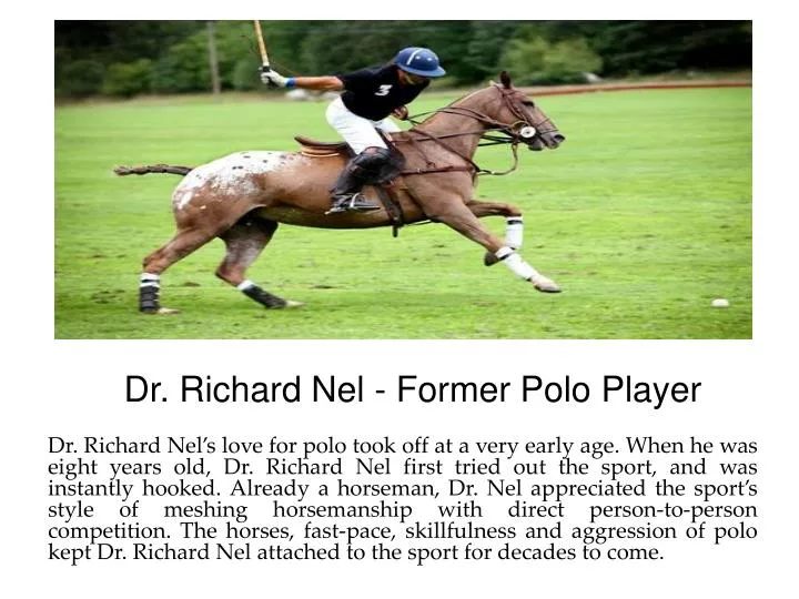 dr richard nel former polo player