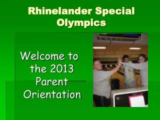 Rhinelander Special Olympics