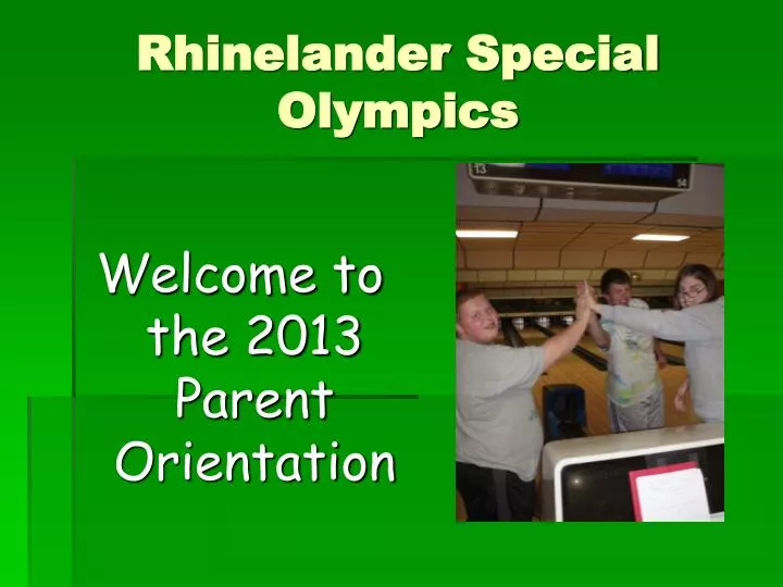 rhinelander special olympics