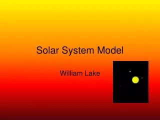 Solar System Model