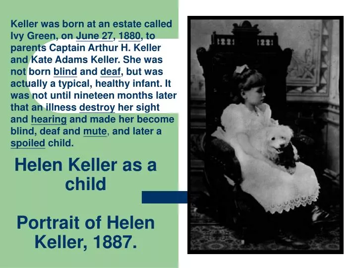 helen keller as a child portrait of helen keller 1887