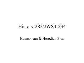 History 282/JWST 234