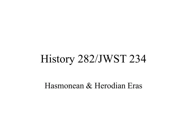 history 282 jwst 234
