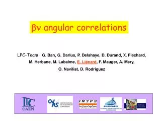 bn angular correlations