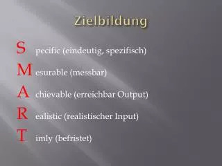 zielbildung