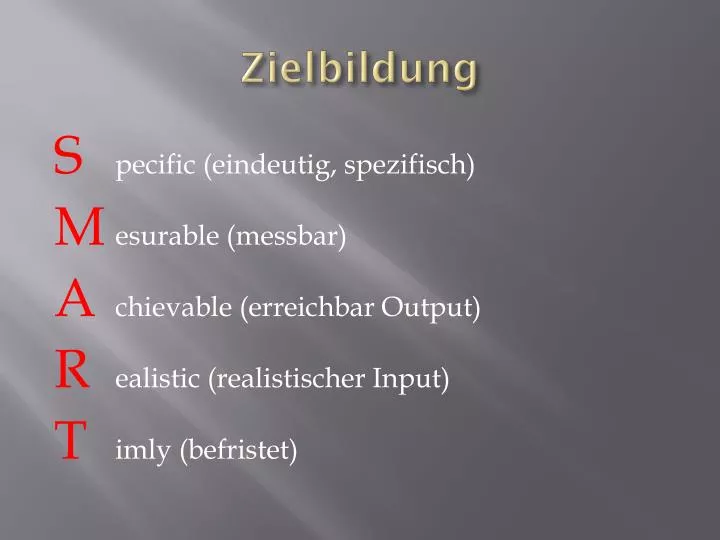 zielbildung