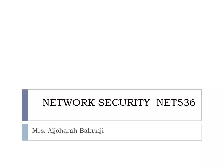 network security net536