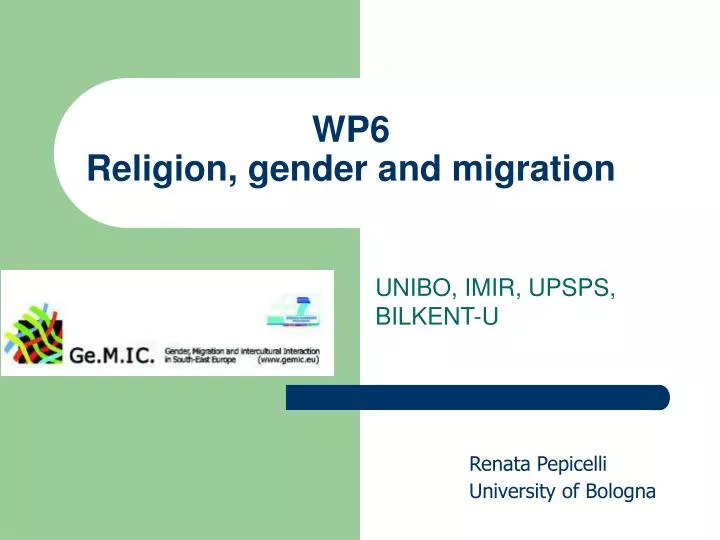 wp6 religion gender and migration