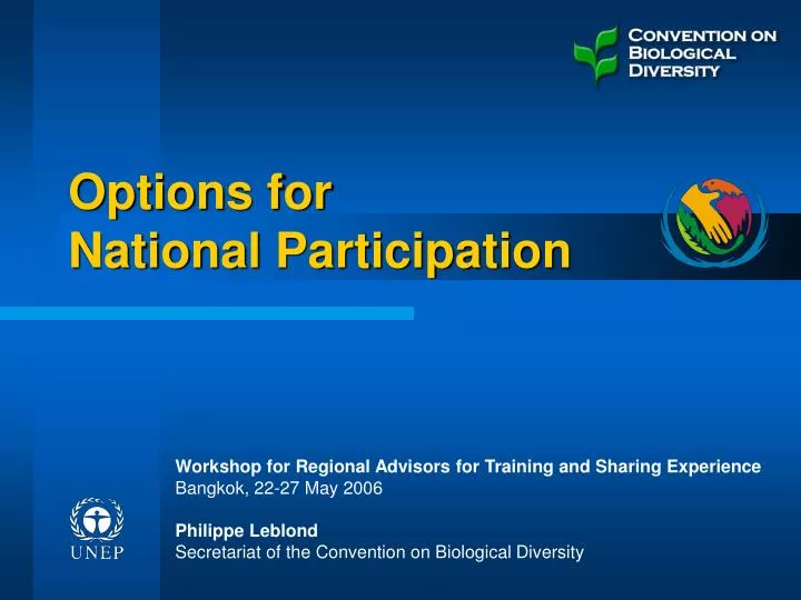 options for national participation