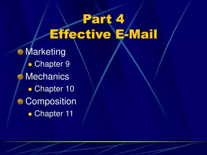 part 4 effective e mail