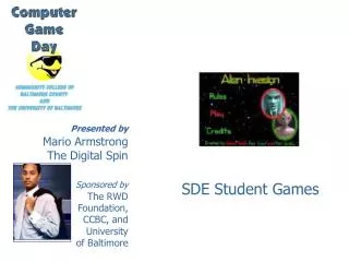 Presented by Mario Armstrong The Digital Spin Sponsored by The RWD Foundation, CCBC, and