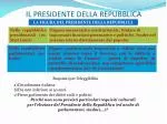IL PRESIDENTE DELLA REPUBBLICA - slide 1