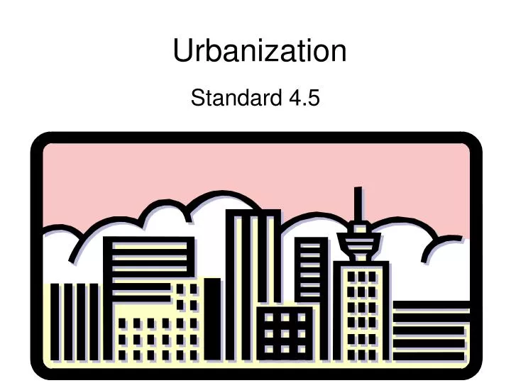 urbanization