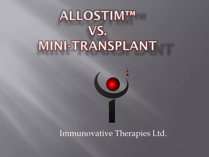 allostim vs mini transplant