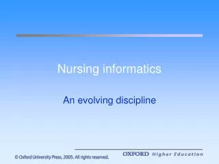 Nursing informatics