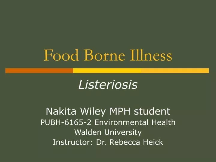 food borne illness