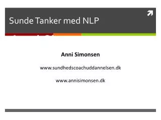 sunde tanker med nlp