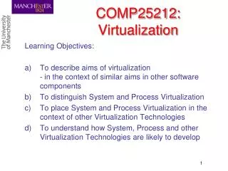 COMP25212: Virtualization