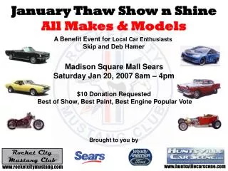 January Thaw Show n Shine All Makes &amp; Models