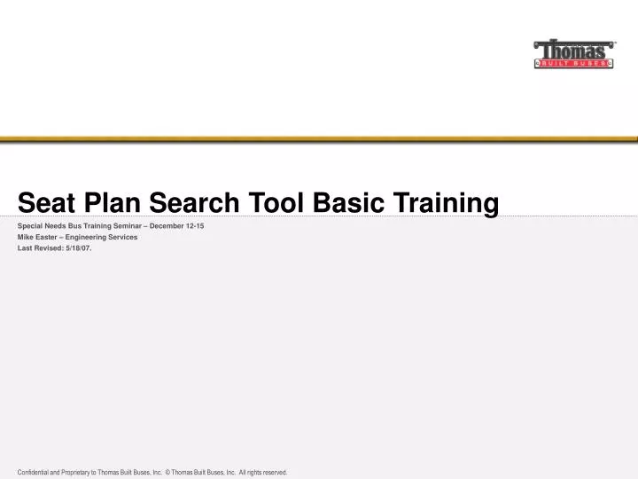 seat plan search tool basic training