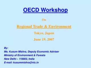 OECD Workshop