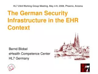 The German Security Infrastructure in the EHR Context