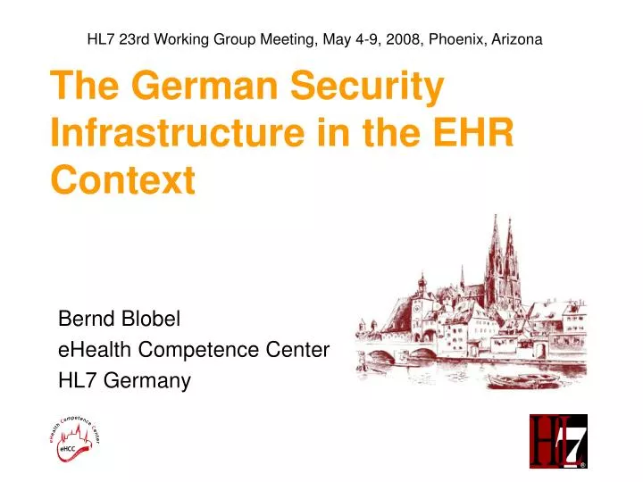 the german security infrastructure in the ehr context