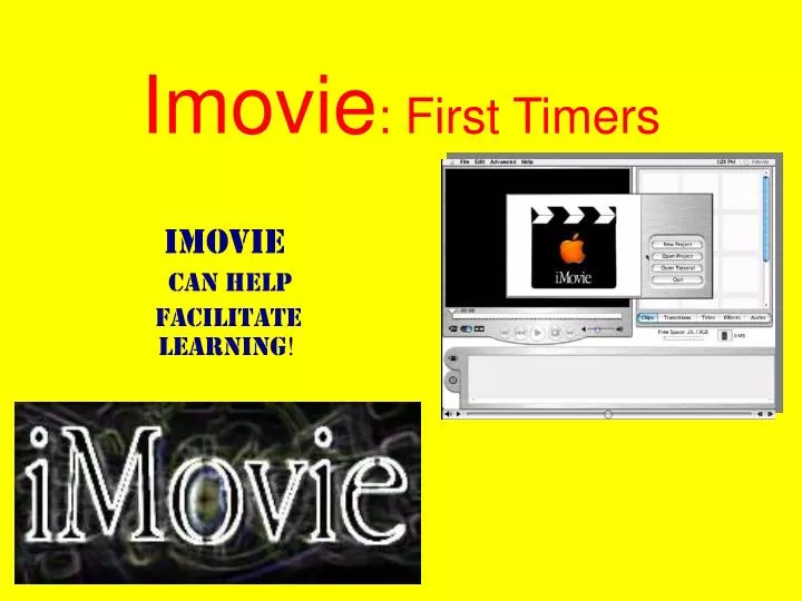 imovie first timers