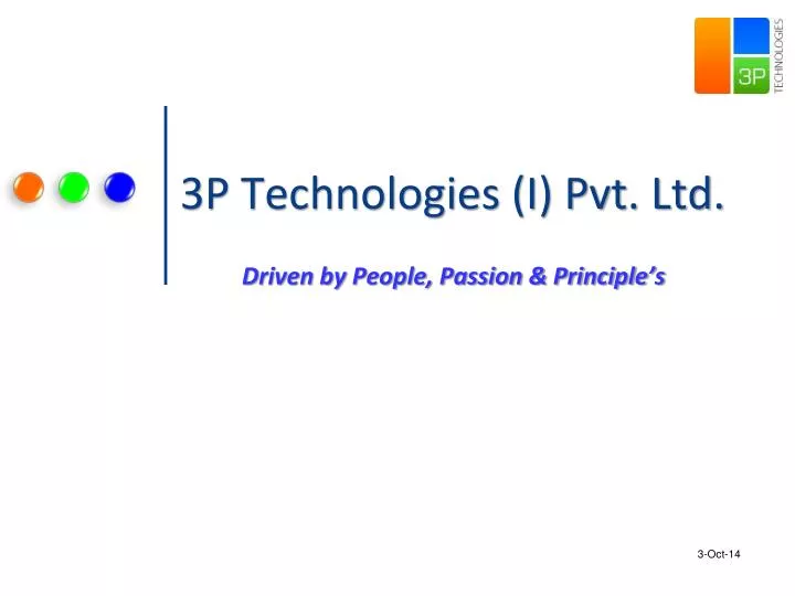 3p technologies i pvt ltd driven by people passion principle s