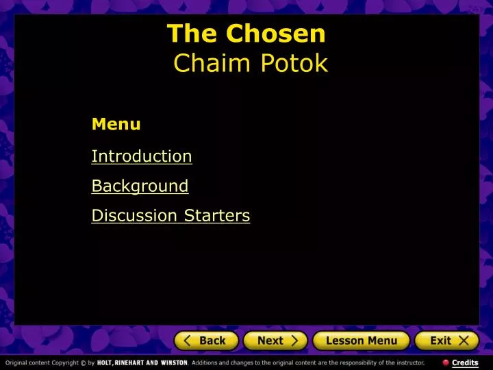 the chosen chaim potok