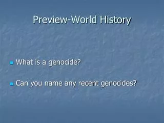 Preview-World History