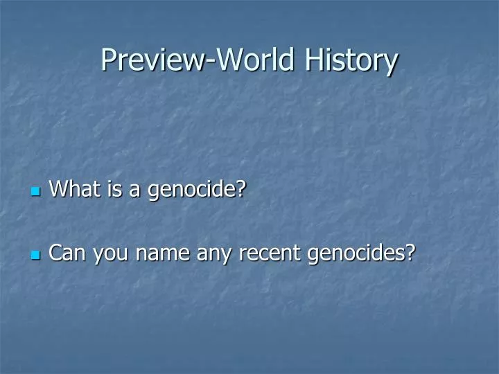 preview world history