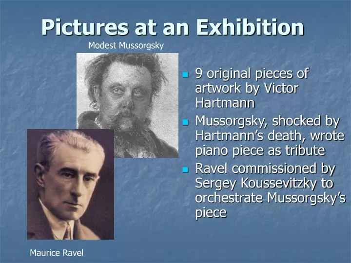 pictures at an exhibition