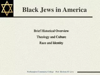 Black Jews in America