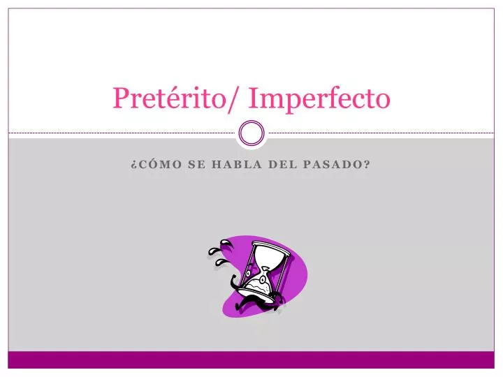 pret rito imperfecto