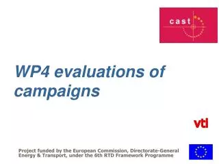 WP4 evaluations of campaigns