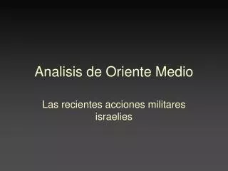 analisis de oriente medio