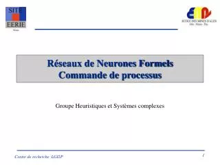 r seaux de neurones formels commande de processus