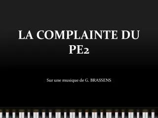 la complainte du pe2