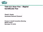 Overview of Digital Certificate Fee Implementation and Cost Recovery for ERCOT Services - slide 1