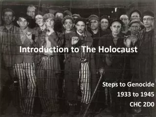 Introduction to The Holocaust