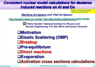 Consistent nuclear model calculations for deuteron induced reactions on Al and Cu