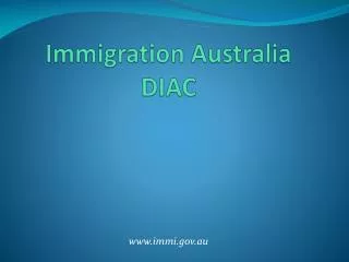Immigration Australia DIAC